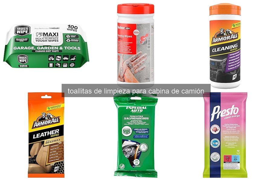 Cómo usar toallitas de limpieza en la cabina del camión