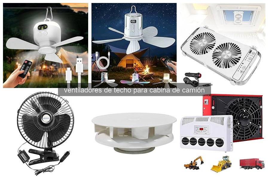 Comparativa de mejores ventiladores de techo para camiones 2026