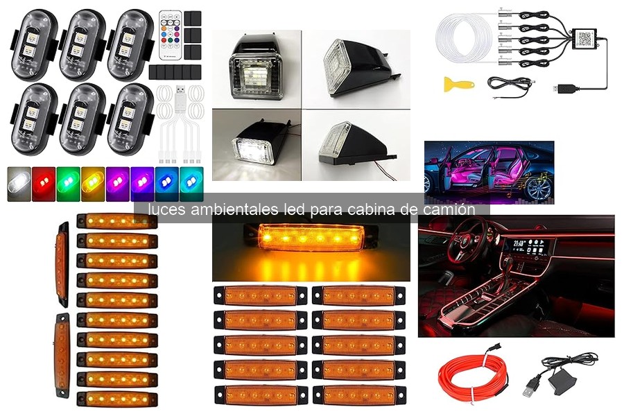 Guía de compra de luces ambientales LED para cabina de camión