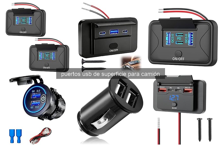 Guía de Instalación de Puertos USB de Superficie para Camión