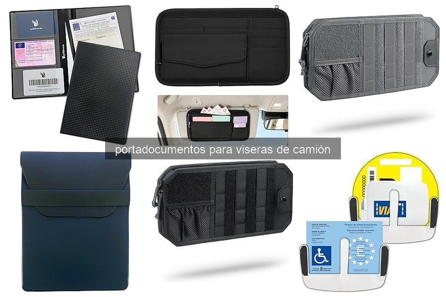 Guía para Elegir el Mejor Portadocumentos para Viseras de Camión
