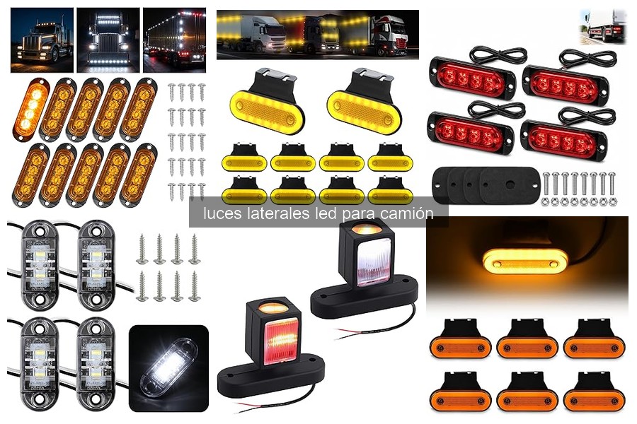 Mejores luces laterales LED para camiones en climas adversos