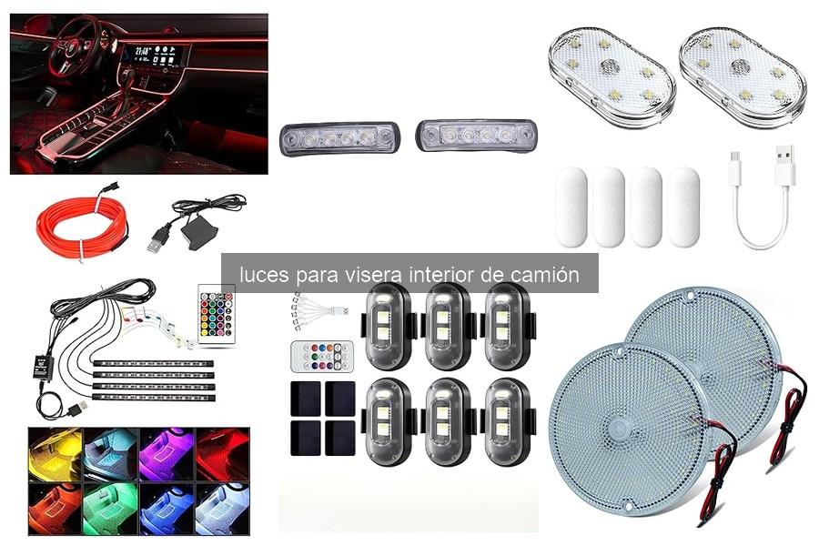 Mejores luces para visera interior de camión en 2026