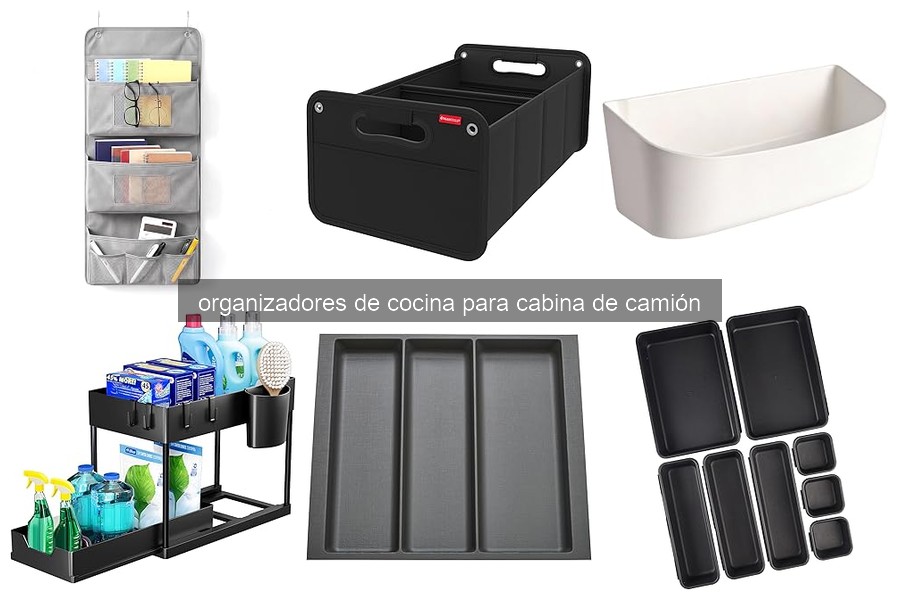 Mejores organizadores de cocina para cabina de camión