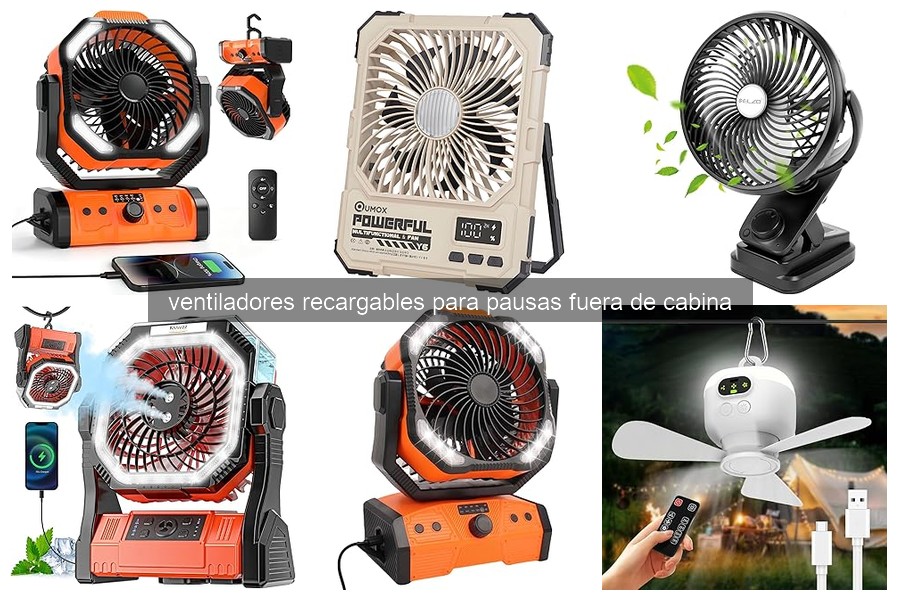 Mejores ventiladores recargables para pausas fuera de cabina 2026