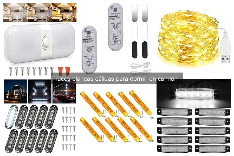 Problemas comunes con luces blancas cálidas en camiones