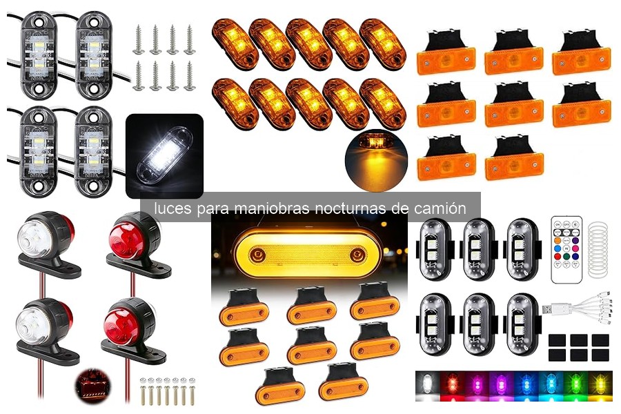 Problemas comunes con luces de maniobras nocturnas y soluciones
