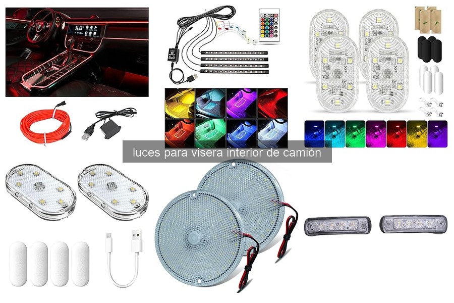 Problemas comunes con luces de visera interior de camión