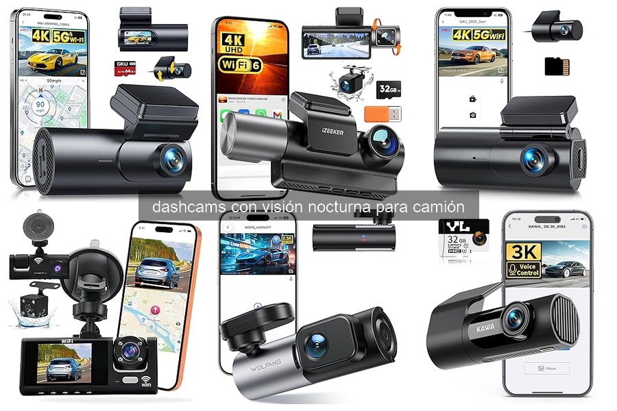 Problemas comunes de dashcams con visión nocturna para camión