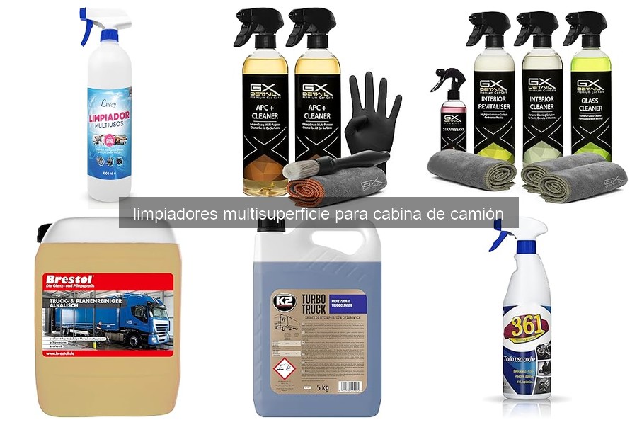 Qué es un limpiador multisuperficie para cabina de camión