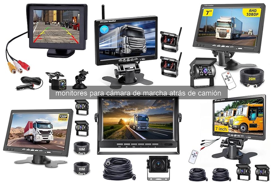 Qué es un monitor para cámara de marcha atrás de camión