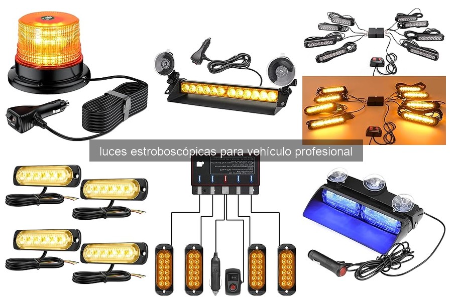Tipos de luces estroboscópicas para vehículos profesionales