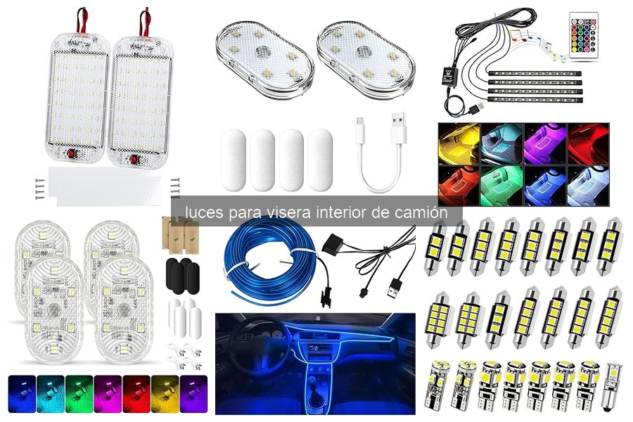 Ventajas y desventajas de luces para visera interior de camión